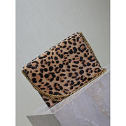 YSL Cassandra Leopard-Print Calf Hair Envelope Bag 22x16.5x5.5cm - 2