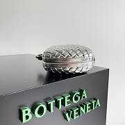 Bottega Veneta Knot Silver 20x12x5.5cm - 5