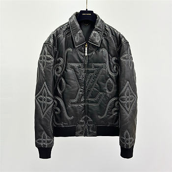 Louis Vuitton Bomber Leather Jacket