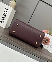 Loewe Medium Madrid Bag Red Wine 29x23x11cm - 4