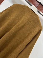 Burberry Reversible Check Wool Brown Cape - 3