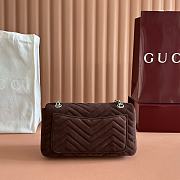 Gucci Marmont medium shoulder bag Dark Brown 26x15x7cm - 3