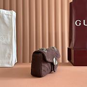 Gucci Marmont Small shoulder bag Dark Brown 22x15x6cm - 5