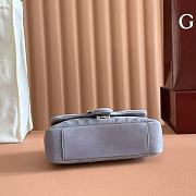 Gucci Marmont Small shoulder bag Grey Suede 22x15x6cm - 5