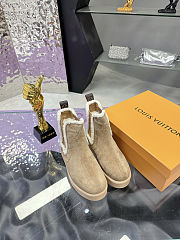 Louis Vuitton Aspen Chelsea Ankle Beige Boot - 3