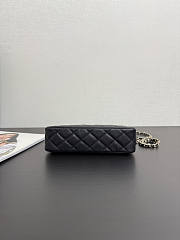Chanel 25A Clutch on Chain in Black Caviar 21x12x5.5cm - 5