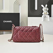 Chanel 25A Clutch on Chain in Red Caviar 21x12x5.5cm - 4