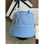 Prada Blue Re-Nylon Logo Bucket Hat - 3