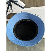 Prada Blue Re-Nylon Logo Bucket Hat - 2