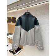 Louis Vuitton Graphic Leather Mix Tracktop Dark Green & Grey - 3