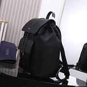 Dior Black Leather Homme Motion Backpack 38x31x11cm - 5