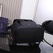 Dior Black Leather Homme Motion Backpack 38x31x11cm - 4