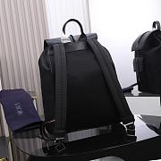Dior Black Leather Homme Motion Backpack 38x31x11cm - 3