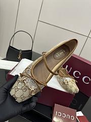 Gucci GG crystal Gucci Horsebit ballet flat - 5