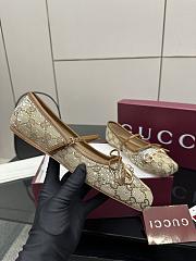 Gucci GG crystal Gucci Horsebit ballet flat - 4