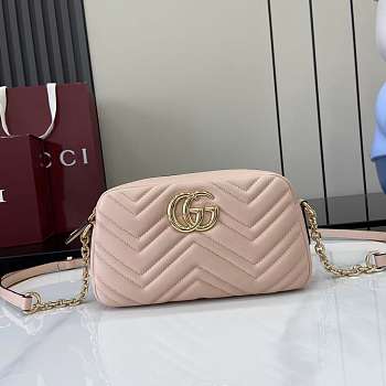 Gucci GG Marmont small camera bag Pink 24x15x8cm