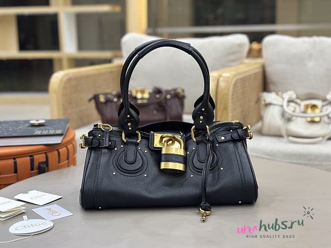 Chloe Paddington bag Grained leather Black 36x18x18cm - 1
