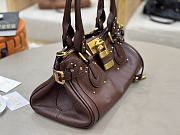 Chloe Paddington bag Grained leather Dark Brown 36x18x18cm - 4