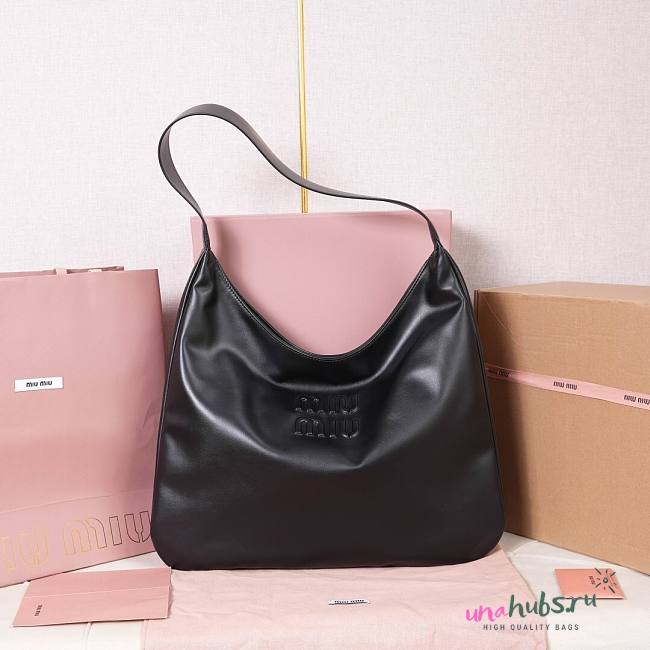 Miu Miu Hobo Bag Black 42x42x10cm - 1
