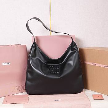 Miu Miu Hobo Bag Black 42x42x10cm