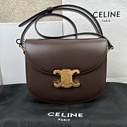 Celine Teen Besace Triomphe brown bag 18.5x16x6cm - 1