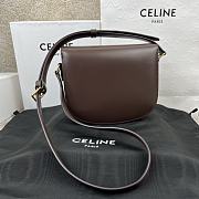 Celine Teen Besace Triomphe brown bag 18.5x16x6cm - 5