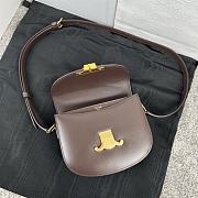 Celine Teen Besace Triomphe brown bag 18.5x16x6cm - 4
