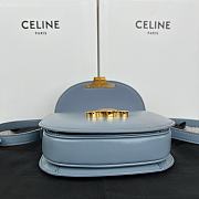 Celine Teen Besace Triomphe blue bag 18.5x16x6cm - 4
