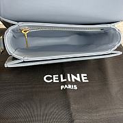 Celine Teen Besace Triomphe blue bag 18.5x16x6cm - 2