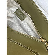 Loewe Puzzle Small leather and suede Green tote bag 24x10.5x16cm - 2