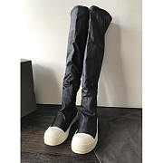 Rick Owens Stocking Over-The-Knee Sneaker Boots In Black - 1