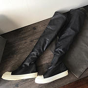 Rick Owens Stocking Over-The-Knee Sneaker Boots In Black - 2