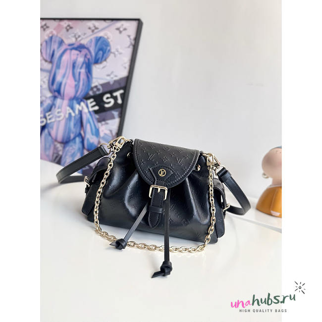 Louis Vuitton Odyssée Shoulder Bag Black 27x17x12cm - 1