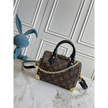 Louis Vuitton Speedy Trunk 20 Brown Monogram 20.5x16x11cm