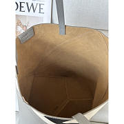 Loewe Medium Puzzle Fold Tote Grey/Black & Light Beige 21cm - 5