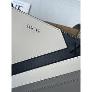 Loewe Medium Puzzle Fold Tote Grey/Black & Light Beige 21cm - 4
