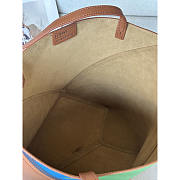 Loewe Medium Puzzle Fold Tote Brown/Black & Blue/Green 31cm - 4