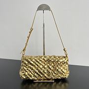 Bottega Veneta Kalimero Cha-Cha Shoulder Bag Gold 28.5x15x6cm - 1