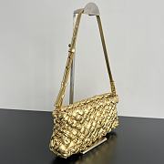 Bottega Veneta Kalimero Cha-Cha Shoulder Bag Gold 28.5x15x6cm - 2