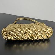 Bottega Veneta Kalimero Cha-Cha Shoulder Bag Gold 28.5x15x6cm - 4