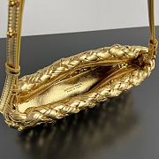 Bottega Veneta Kalimero Cha-Cha Shoulder Bag Gold 28.5x15x6cm - 5