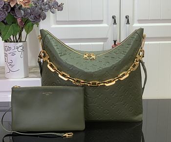 Louis Vuitton Coussin Hobo Green MM 38x33x10cm