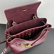 Bottega Veneta Ciao Ciao Red Wine 26x19x10.5cm - 3