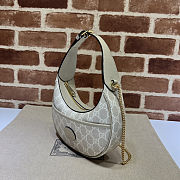 Gucci GG Half Moon Shaped Mini Bag Beige 22x12.5x5cm - 2