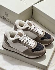 Brunello Cucinelli Beige Sneaker - 1