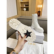 Dior D-Unit Ankle Boot White Quilted Cannage Calfskin - 3