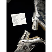 Maison Margiela Tabi Ankle Boot Cracked Metallic Silver - 2