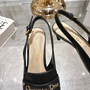 Dior J'Adior Slingback Pump Heel In Black 5cm - 5