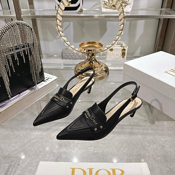 Dior J'Adior Slingback Pump Heel In Black 5cm