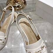 Dior J'Adior Slingback Pump Heel In White 5cm - 3